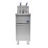 Commercial Floor Fryer 3 Tube Natural Gas Stainless Steel Deep Fryer, 90,000 BTU