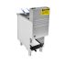 Commercial Floor Fryer 3 Tube Natural Gas Stainless Steel Deep Fryer, 90,000 BTU