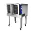 54,000 BTU 120V Single Deck Full Size Commercial LP Natural Gas Convection Oven, ETL Certified, with Casters & Glass Doors