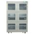 1%-10%RH Digital Dry Cabinet 1430L White Moisture Proof Dehumidifier 6-Tier for Camera & Lab Storage Low Humidity Control Lens Box